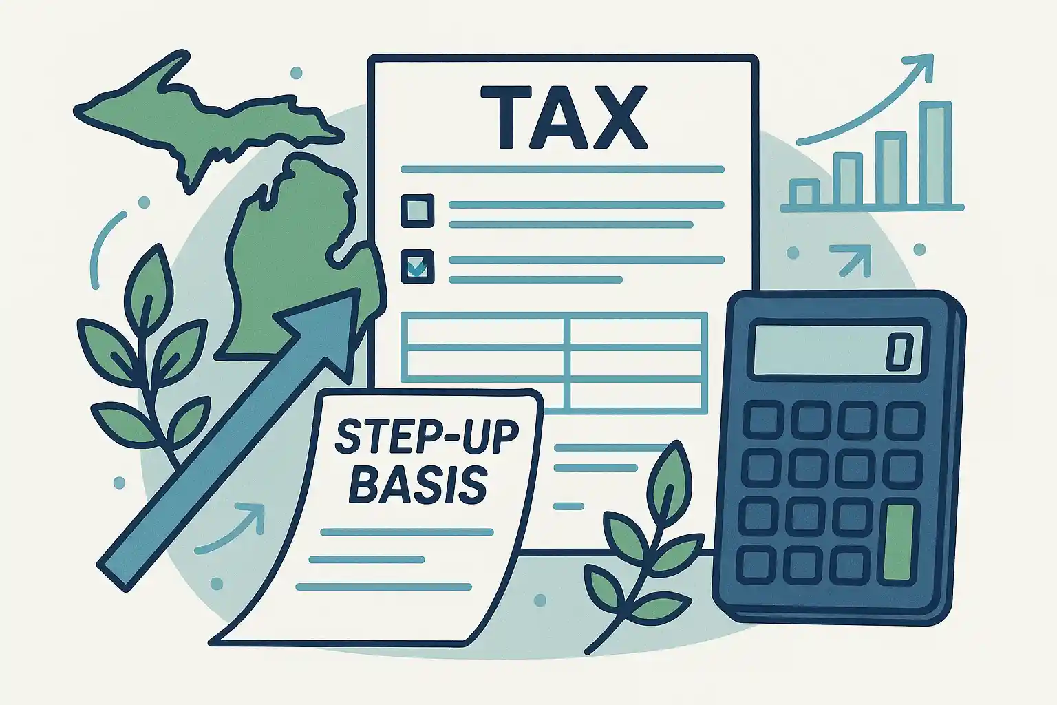Michigan inheritance tax implications and step-up basis benefits for inherited land