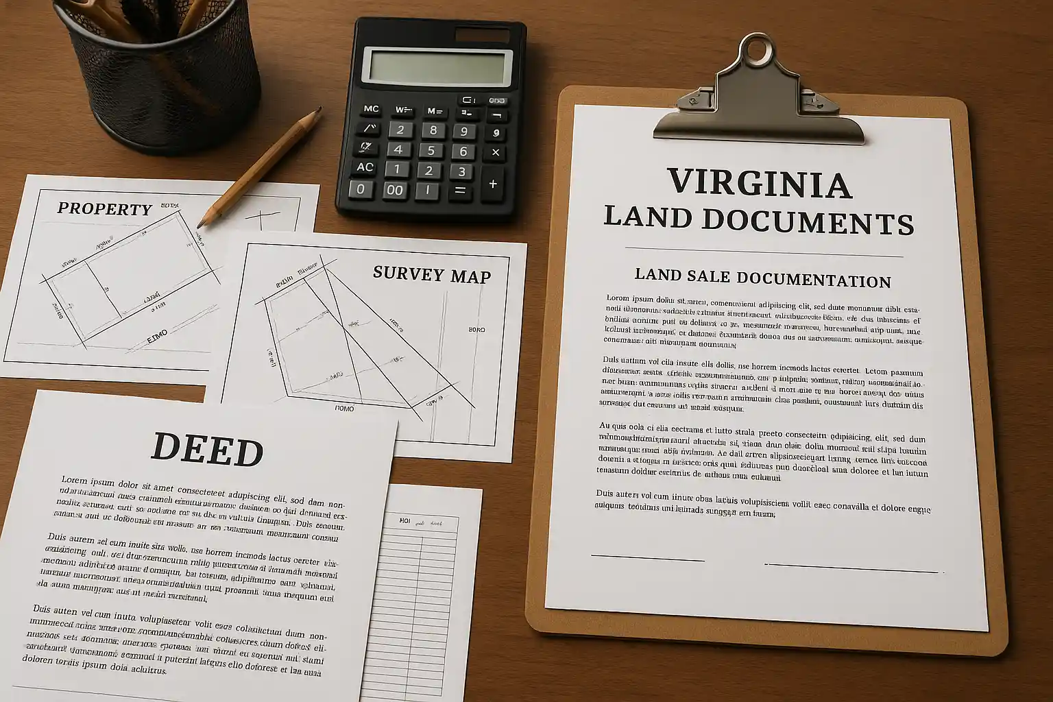 Essential documents and preparation steps for selling Virginia land