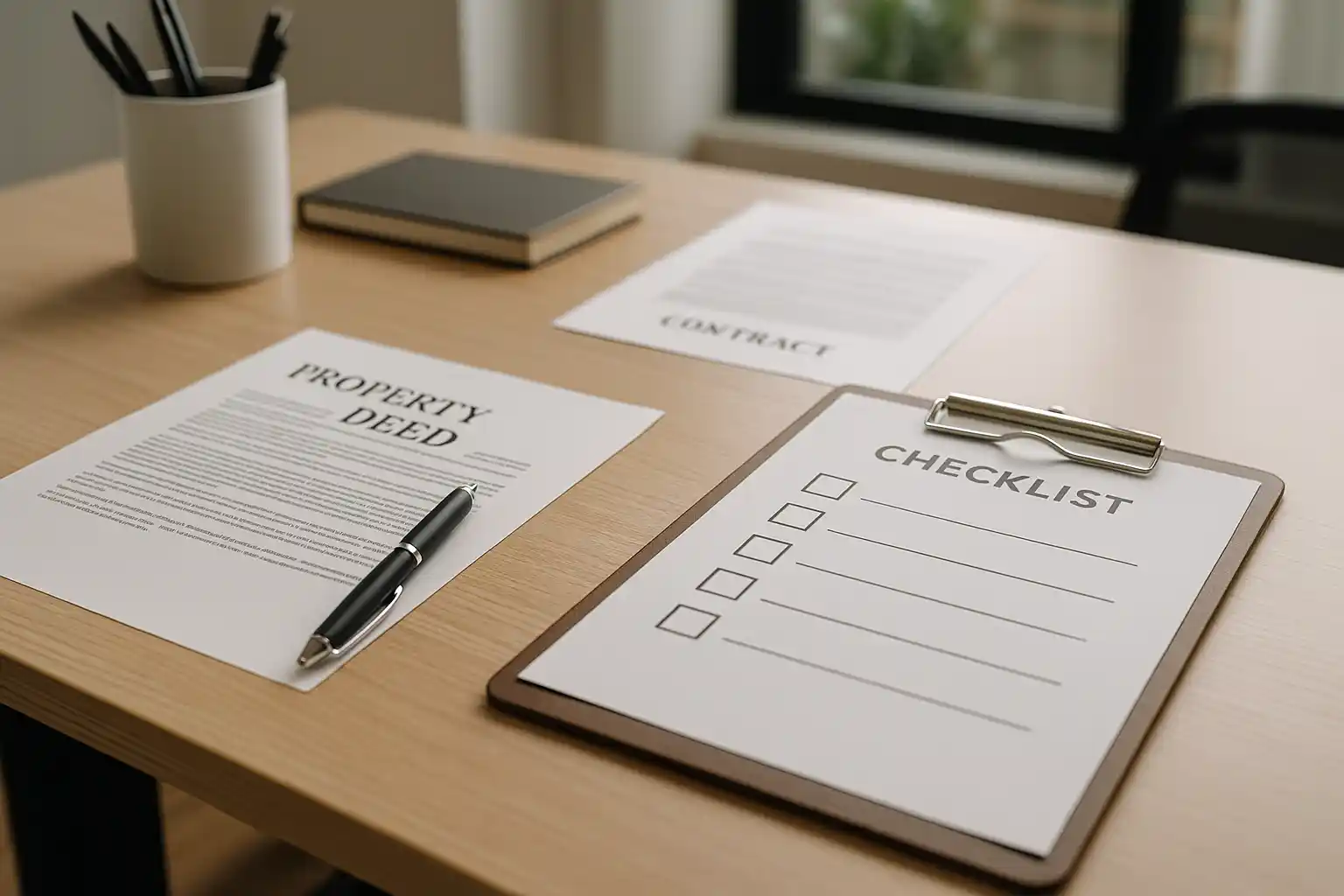 Legal documents and checklist for Virginia inherited land selling process