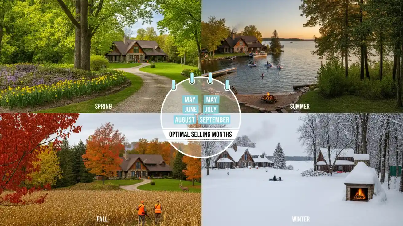 Seasonal timing for selling Wisconsin recreational property throughout the year