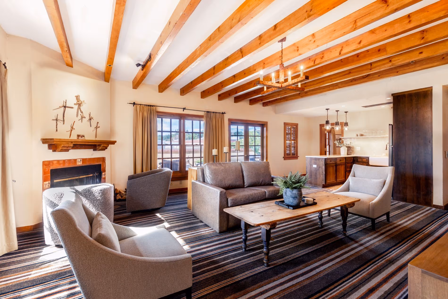Large Suite in downtown Santa Fe, multi-room family accommodations
