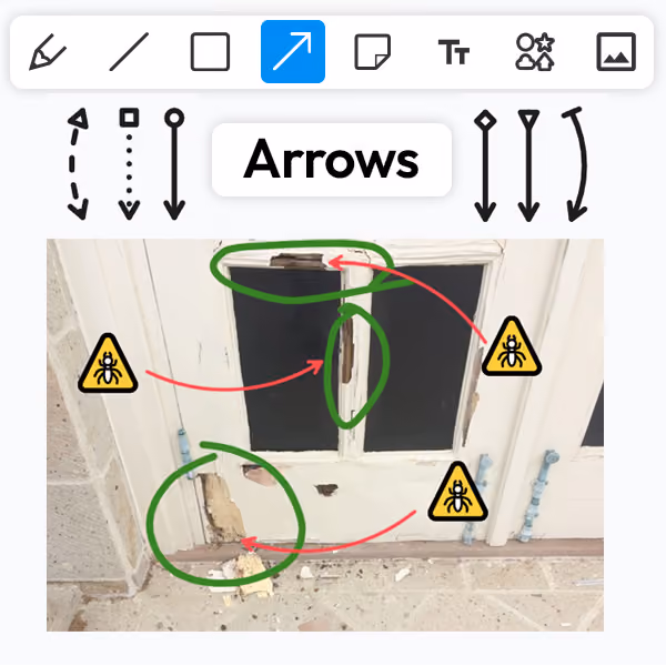 Arrow Tool Example in FormSketch