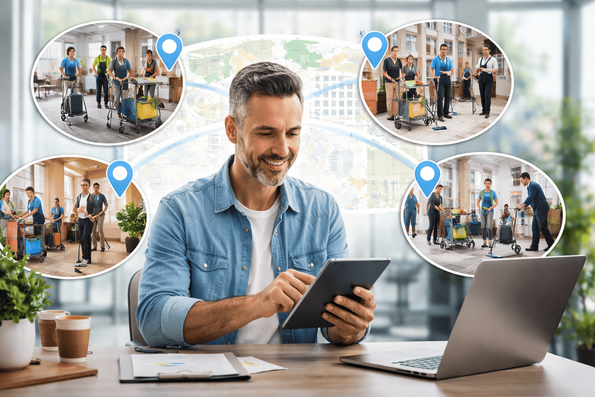 Managing Multi Location Cleaning Teams From One System