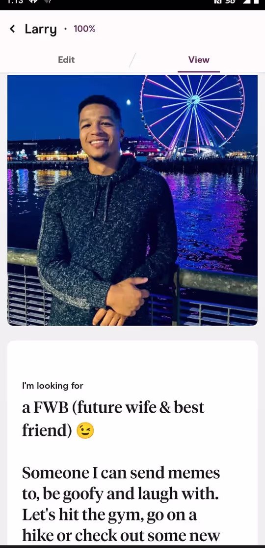 best tinder gym bios example