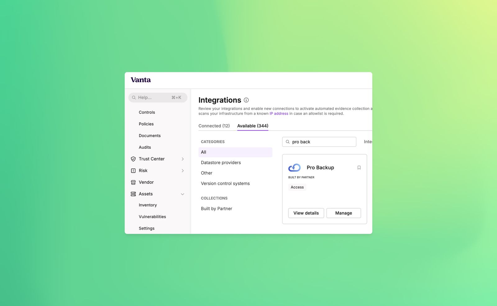 Announcing ProBackup's New Vanta Integration for SOC 2 Compliance ...
