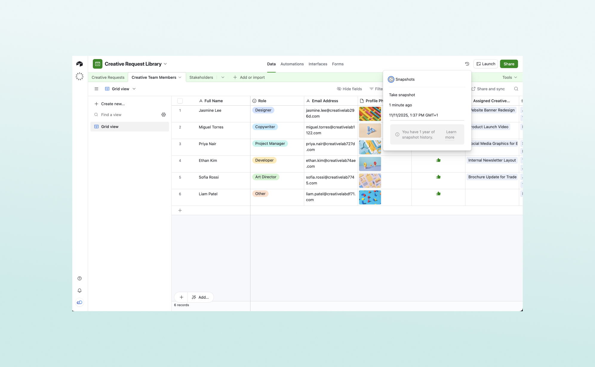 How to delete and restore data in Airtable