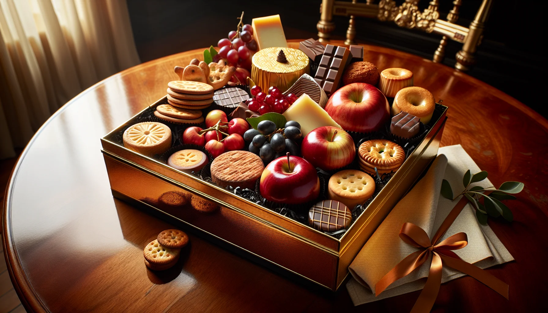 Gourmet snack box filled with delicious treats