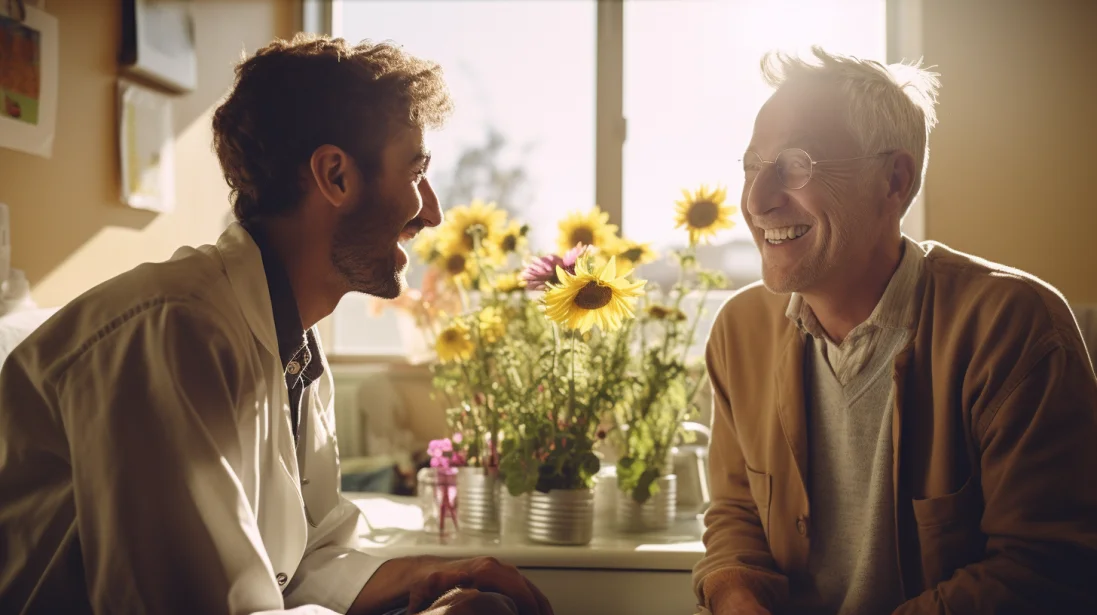 Non slip socks can prevent slipping and improve mental health during hospital stays 