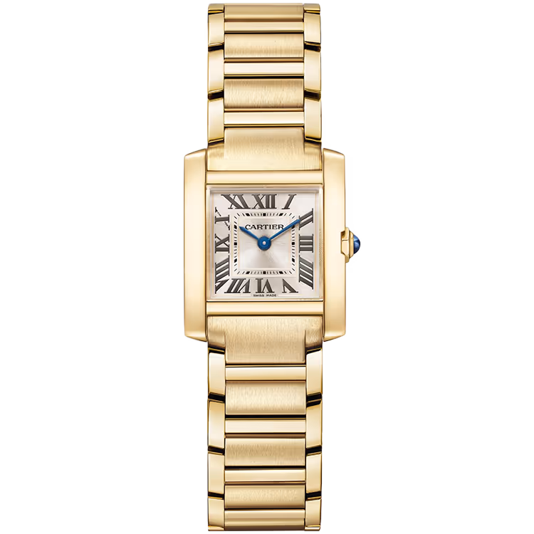 Cartier, Tank, WGTA0344, Champagne Dial, Francaise, Small Model, Yellow Gold, 26mm