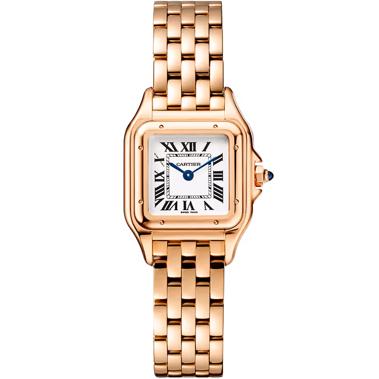 Cartier, Panthere, WGPN0006, White Dial, Small Model, Rose Gold, 23mm