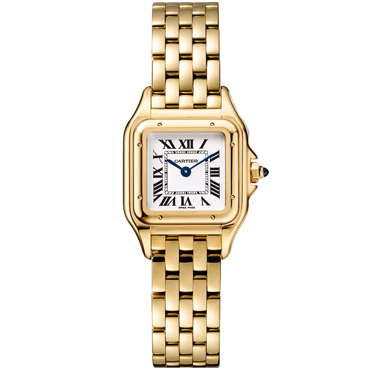 Cartier, Panthere, WGPN0038, White Dial, Small Model, Yellow Gold, 23mm