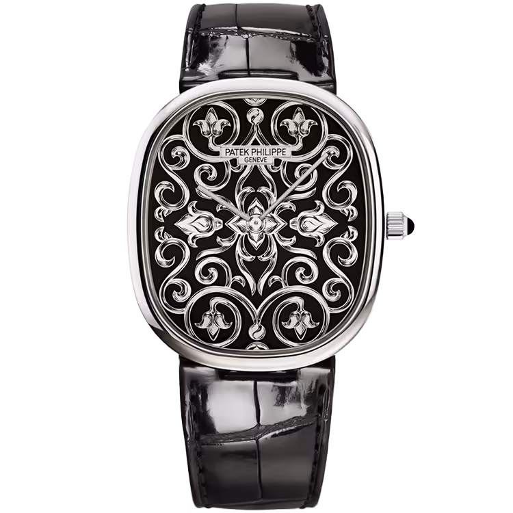 Patek Philippe, 5738, Black Motif Dial, Platinum, Leather Strap, 39.5mm - Limited 100