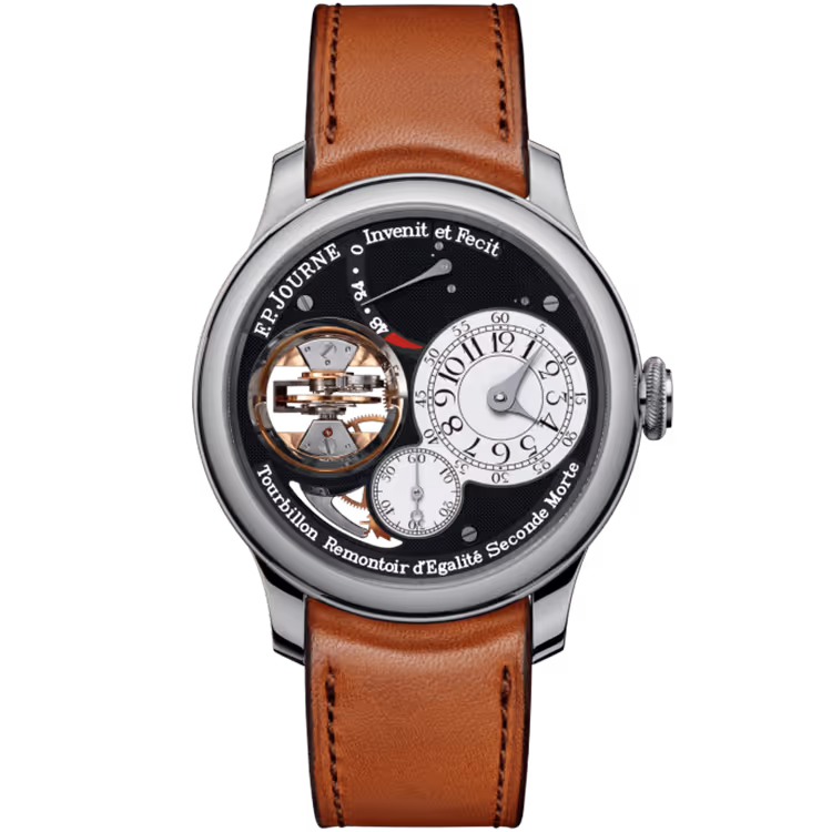 F.P. Journe, Black Label, Tourbillon Souverain, Black Dial, Tourbillon, Platinum, Leather Strap, 42mm