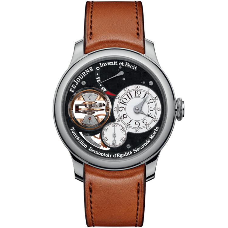 F.P. Journe, Black Label, Tourbillon Souverain, Black Dial, Tourbillon, Platinum, Leather Strap, 42mm