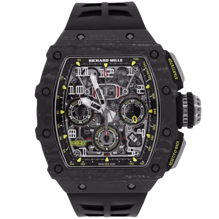 Richard Mille, RM 11-03, Skeleton Dial, Flyback Chronograph, Carbon TPT, 50mm 