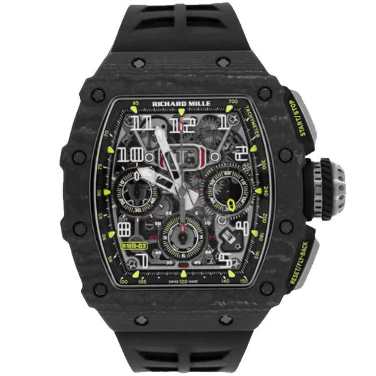 Richard Mille, RM 11-03, Skeleton Dial, Flyback Chronograph, Carbon TPT, 50mm 