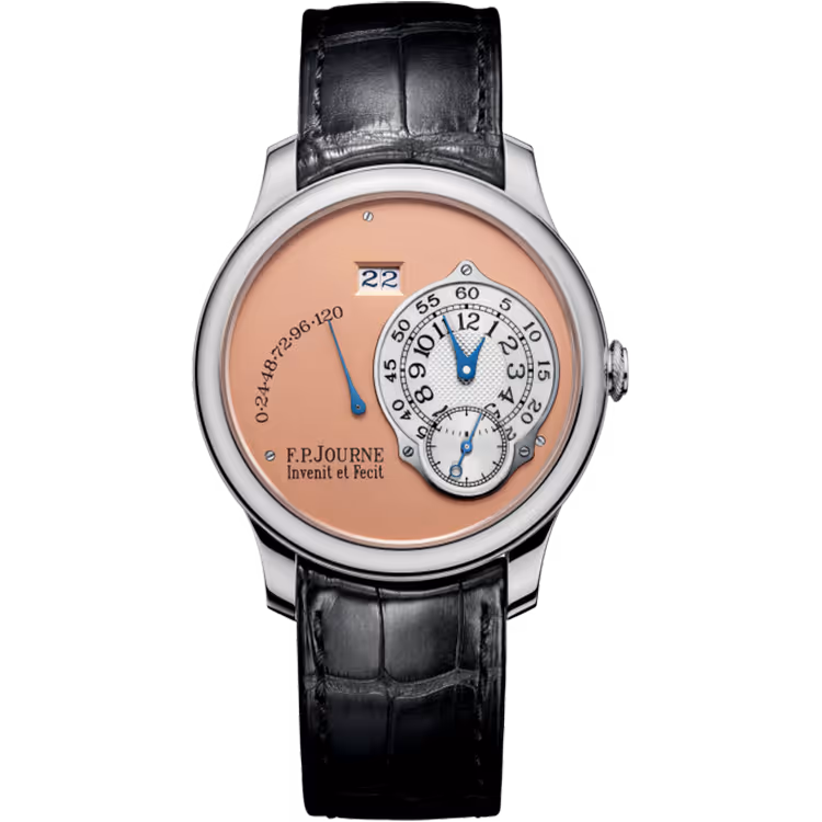 F.P. Journe, Octa Reserve de Marche, Salmon Dial, Platinum, Leather Strap, 38mm