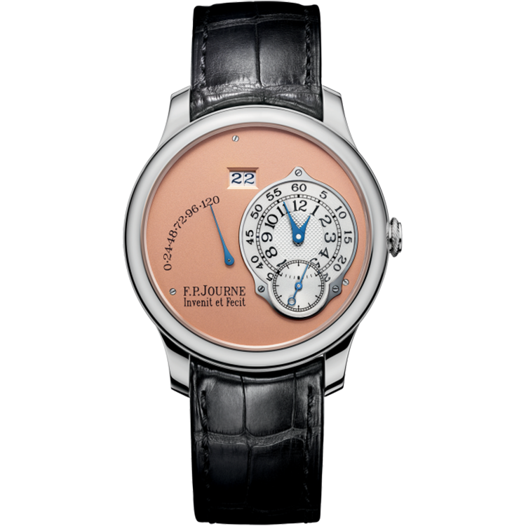 F.P. Journe, Octa Reserve de Marche, Salmon Dial, Platinum, Leather Strap, 38mm