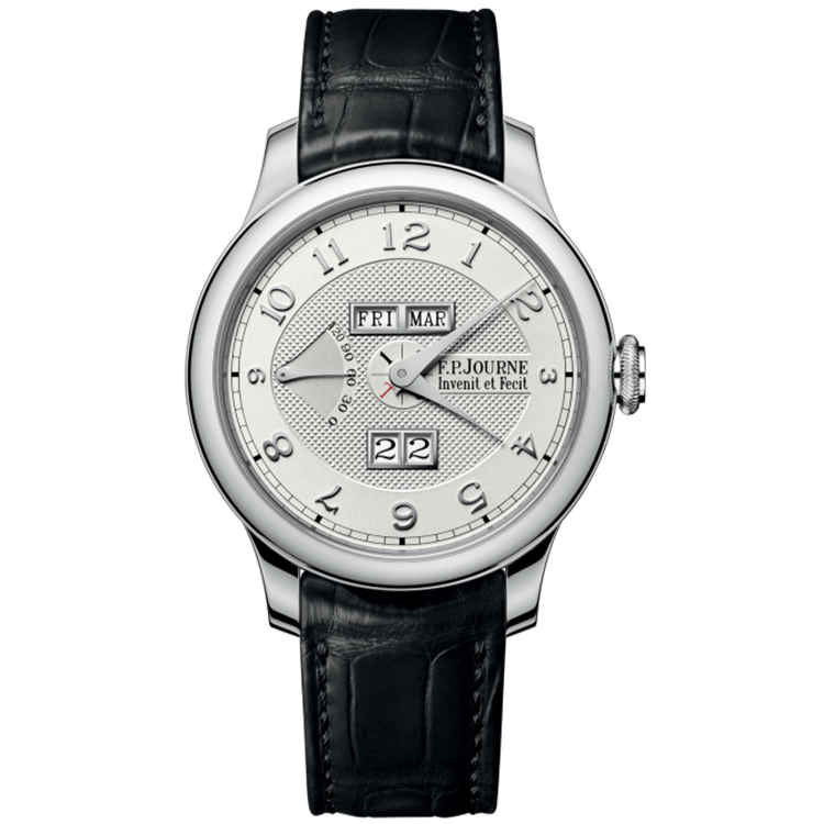F.P. Journe, Classique, Quantieme Perpetuel, Silver Dial, Perpetual Calendar, Platinum, Leather Strap, 42mm