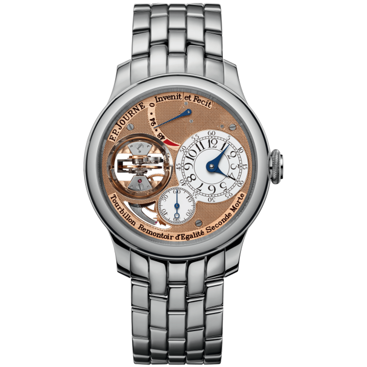F.P. Journe, Classique, Tourbillon Souverain, Salmon Dial, Tourbillon, Platinum, 42mm
