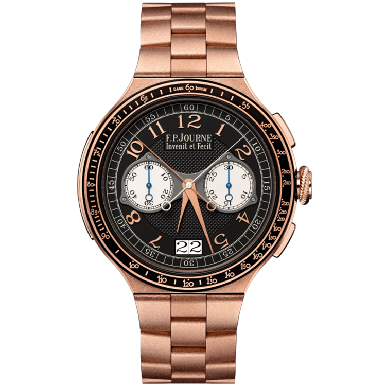 F.P. Journe, Linesport, Chronographe Rattrapante, Black Dial, Frosted Rose Gold, 44mm