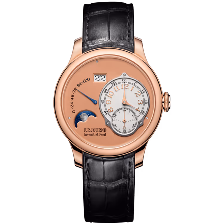 F.P. Journe, Classique, Lune, Salmon Dial, Rose Gold, Leather Strap, 40mm