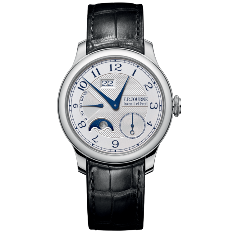 F.P. Journe, Classique, Automatique Lune, Silver Dial, Platinum, Leather Strap, 40mm