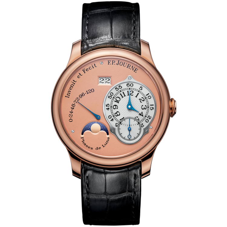 F.P. Journe, Octa Lune, Salmon Dial, Moon Phase, Rose Gold, Leather Strap, 38mm