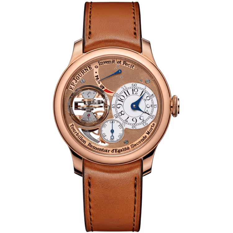 F.P. Journe, Classique, Tourbillon Souverain, Salmon Dial, Tourbillon, Rose Gold, Leather Strap, 42mm