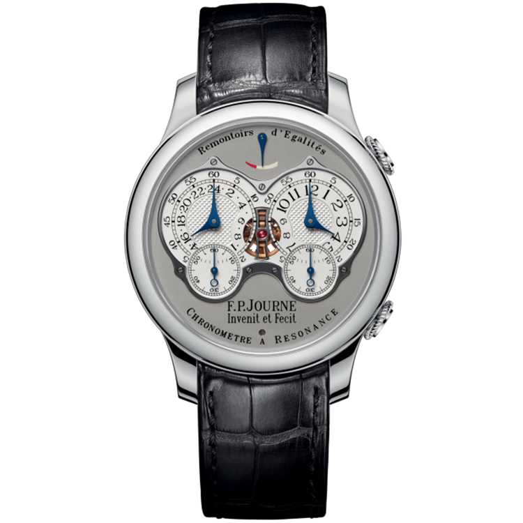 F.P. Journe, Classique, Chronometre Resonance, Grey Dial, Platinum, Leather Strap, 40mm