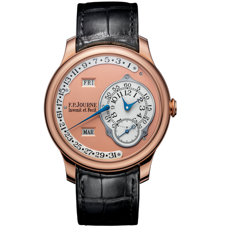 F.P. Journe, Octa Calendrier, Salmon Dial, Rose Gold, Leather Strap, 40mm