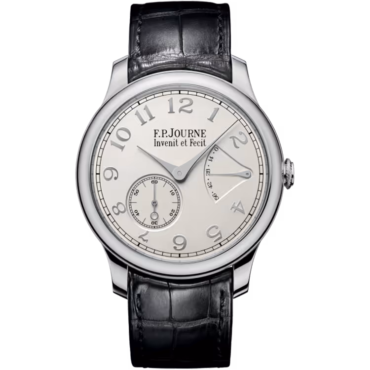 F.P. Journe, Classique, Chronometre Souverain, White Dial, Platinum, Leather Strap, 40mm
