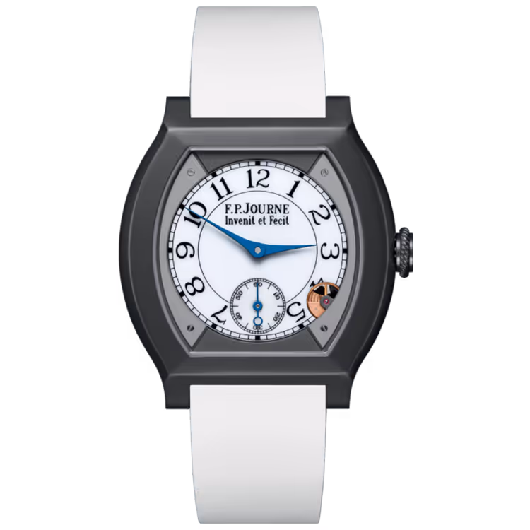 F.P. Journe, Elegante, White Dial, Titanium Titalyt, White Rubber Strap, 40mm