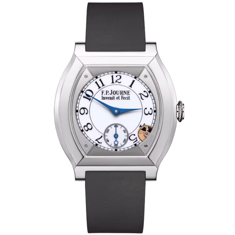 F.P. Journe, Elegante, White Dial, Titanium, Grey Rubber Strap, 40mm