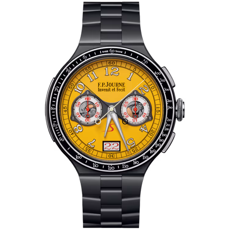 F.P. Journe, Linesport, Chronographe Rattrapante, Yellow Dial, Titanium, 44mm