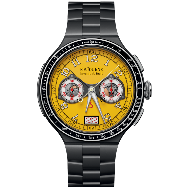 F.P. Journe, Linesport, Chronographe Rattrapante, Yellow Dial, Titanium, 44mm