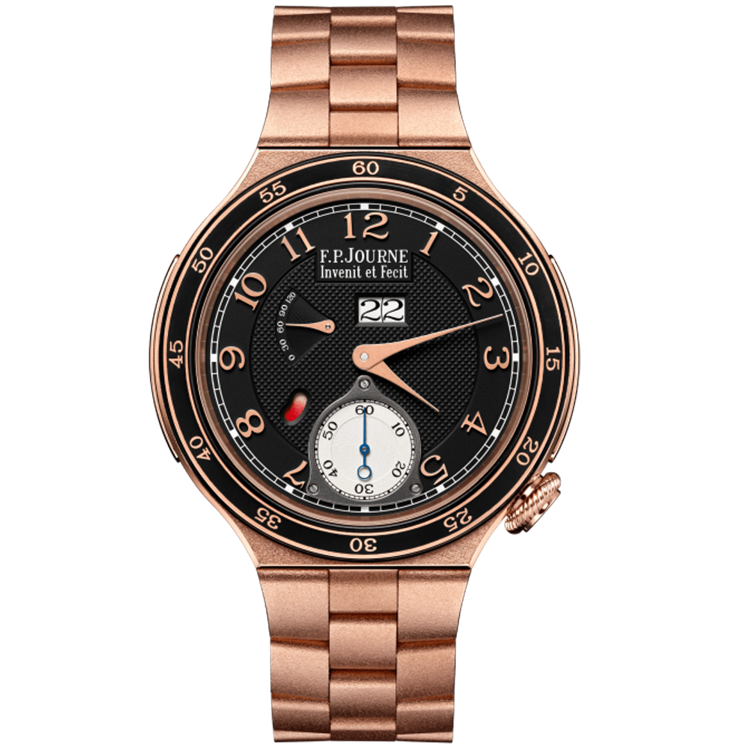 F.P. Journe, Linesport, Automatique Reserve, Black Dial, Frosted Rose Gold, 44mm