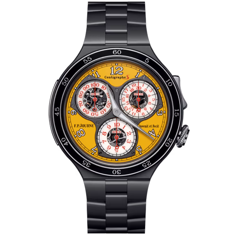 F.P. Journe, Linesport, Centigraphe, Yellow Dial, Titanium, 44mm