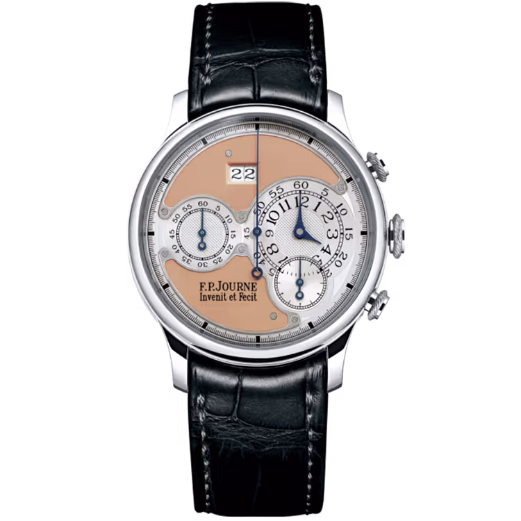 F.P. Journe, Octa Chronographe, Salmon Dial, Chronograph, Platinum, Leather Strap, 40mm