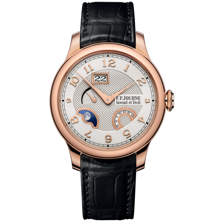 F.P. Journe, Classique, Divine, Silver Dial, Moon Phase, Rose Gold, Leather Strap, 42mm