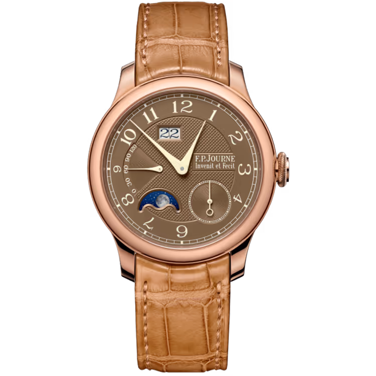 F.P. Journe, Classique, Automatique Lune Havana, Chocolate Dial, Rose Gold, Leather Strap, 42mm