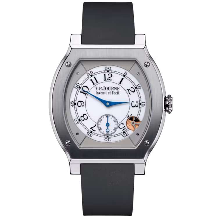 F.P. Journe, Elegante, White Dial, Titanium, Dark Grey Rubber Strap, 48mm