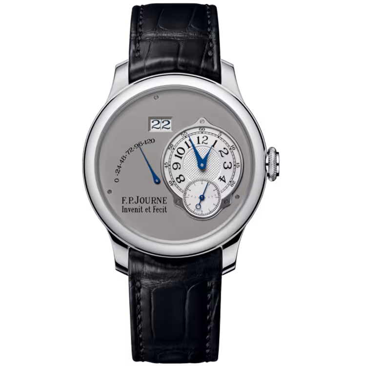 F.P. Journe, Classique, Automatique, Grey Dial, Platinum, Leather Strap, 42mm