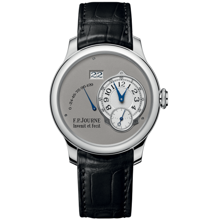 F.P. Journe, Classique, Automatique, Grey Dial, Platinum, Leather Strap, 42mm