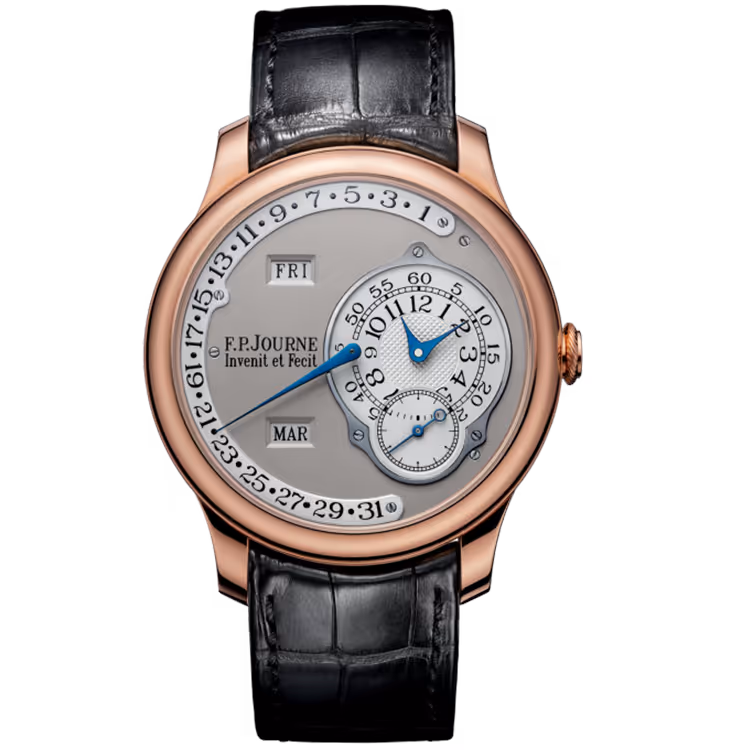 F.P. Journe, Octa Calendrier, Grey Dial, Rose Gold, Leather Strap, 38mm