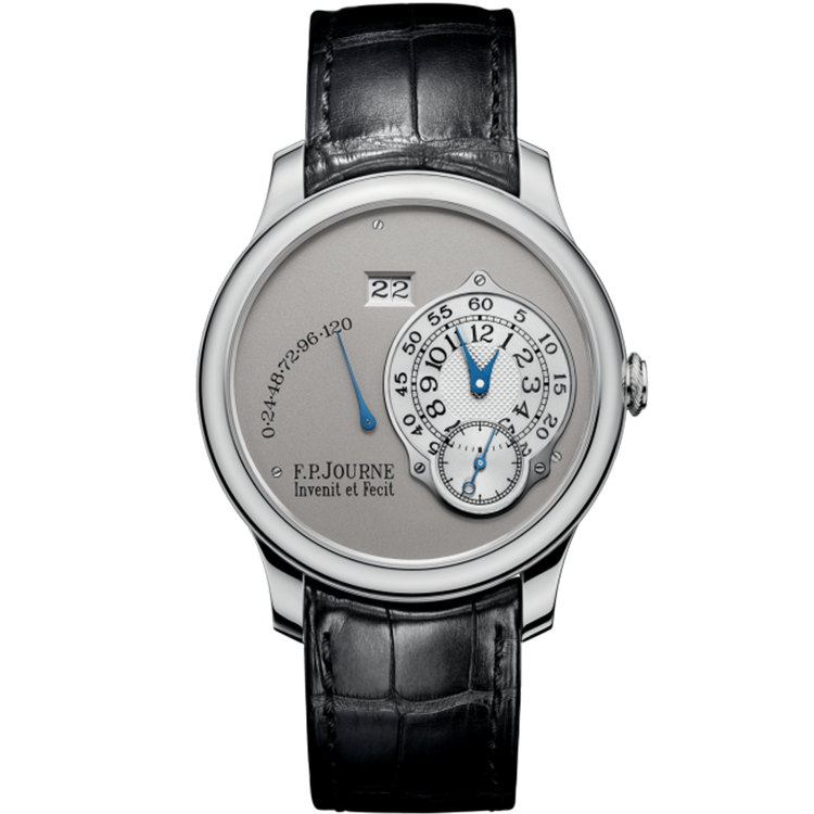 F.P. Journe, Octa Reserve de Marche, Grey Dial, Platinum, Leather Strap, 38mm
