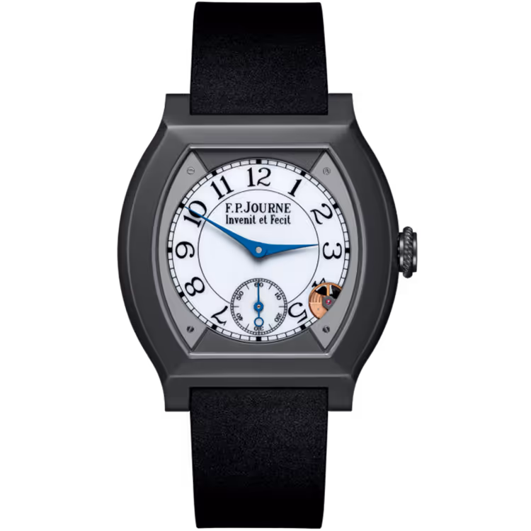 F.P. Journe, Elegante, White Dial, Titanium Titalyt, Black Rubber Strap, 40mm