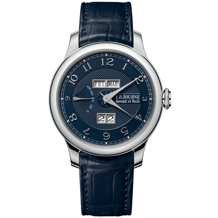 F.P. Journe, Boutique, Quantieme Perpetuel, Blue Dial, Perpetual Calendar, Platinum, Leather Strap, 42mm