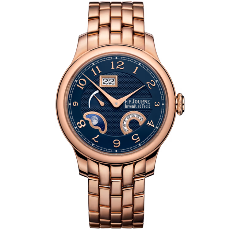 F.P. Journe, Boutique, Divine, Blue Dial, Moon Phase, Rose Gold, 40mm