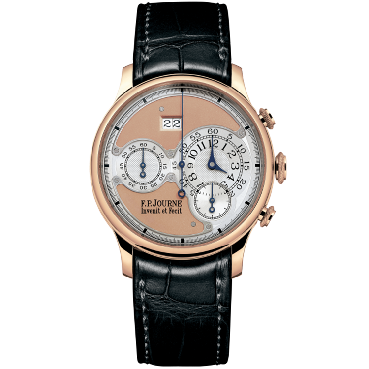 F.P. Journe, Octa Chronographe, Salmon Dial, Chronograph, Rose Gold, Leather Strap, 38mm